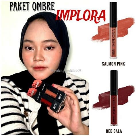 Jual Paket Ombre Hemat Dusky Nude Dan Brown Sugar Ombrelips Implora Shopee Indonesia
