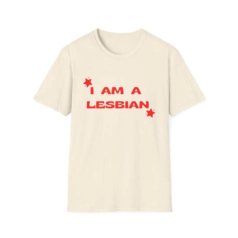 Unisex Cotton T Shirt I Am A Lesbian Lesbian Clothes AUS Sapphic Shirt Lesbian Pride WLW