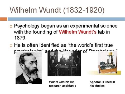 CHAPTER 4 WILHELM WUNDT AND THE FOUNDING OF