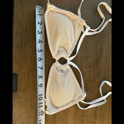Swim Nude White Netted Bikini S M L Nwot Poshmark