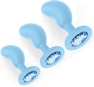 Amazon Pcs Anal Butt Plugs Beginner Set With Luxury Jewel Anal Sex Toys Trainning Kit For
