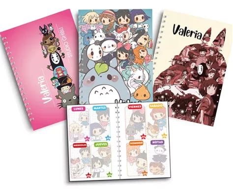 Agenda Pasta Dura Ghibli Semanal Personalizada Totoro Env O Gratis