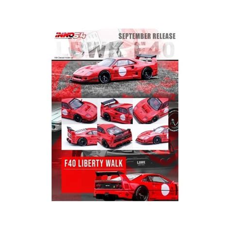 Jual INNO64 FERRARI F40 LBWK LIBERTY WALK RED AS27 Shopee Indonesia