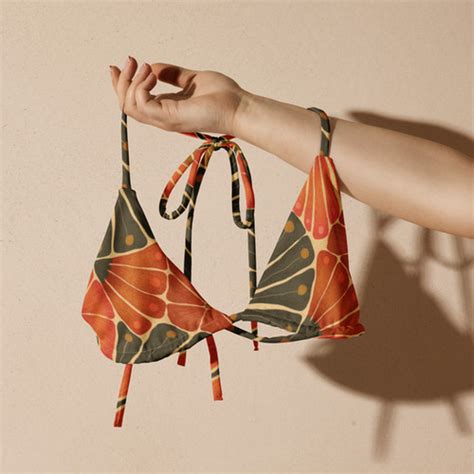 Flower Recycled Bikini Top Sunny Side Clothes