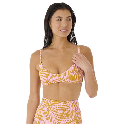 Rip Curl Afterglow Swirl Bralette Bikini Top Pink Dressinn