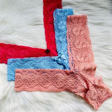 Calcinha Tanga Fio Dental Asa Delta Meia Caleçon Renda Colorida Lingerie Shopee Brasil