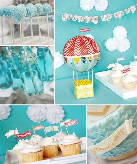 Hot Air Balloon Baby Party Theme At Eileen Porras Blog