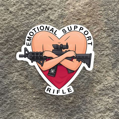 Blondie Collab Emotional Support Rifle Vinyl Decal Patchops
