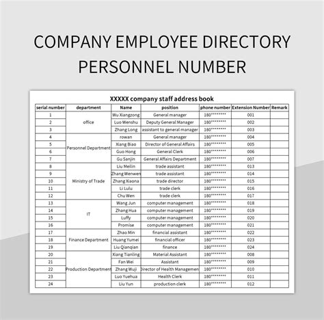 Free Digital Directory Templates For Google Sheets And Microsoft Excel