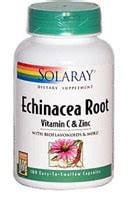 Solaray Echinacea Root With Vitamin C And Zinc Capsules 100 Ct Ralphs