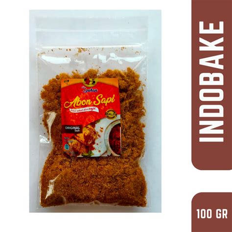 Jual Abon Sapi Cap Louhan Premium 100gr Repack Abon Daging Asli 100gr