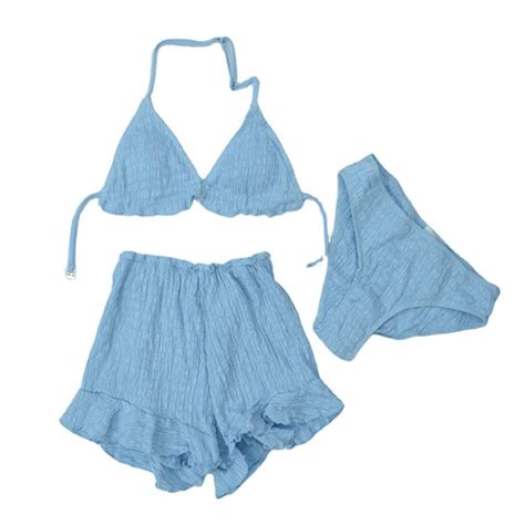 Pieces Triangle Bikini Beachwear Sexy Set Plus Size Coverup Swimwear Custom Swimsuit And