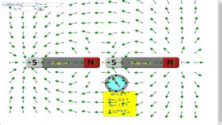 Ejs Open Source 2 Bar Magnets And Compass Model Java Applet