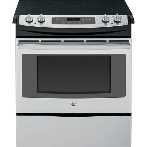 Shop GE Smooth Surface 5 Element Slide In Convection Electric Range