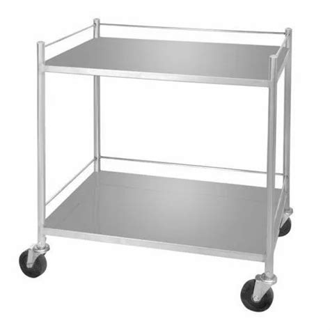 WHITE STEEL Stainless Steel Ss Hospital Dressing Trolley At Rs 4000