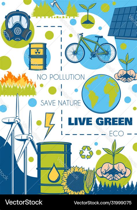 Environment And Ecology Poster Green Energy Planet