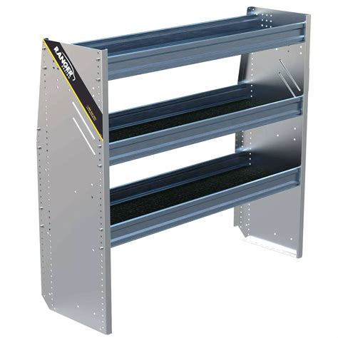 N4 Composite Aluminum Van Shelving 48 Wide 3 Trays N4 Ra48 3c