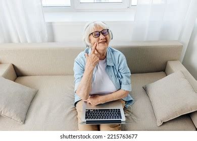 Pleasant Mature Woman Keeps Touch Her Stock Photo Shutterstock