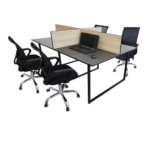 4 Persons Office Workstation Table | Home Design PK