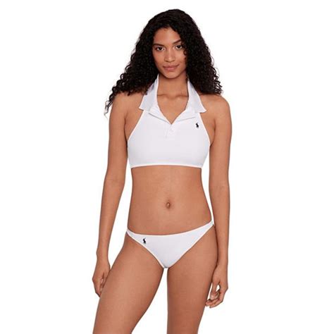 Ralph Lauren Mesh Hipster Bikini Bottoms Women White Flannels