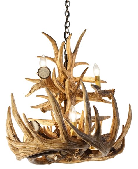 Whitetail Deer 12 Large Antler Chandelier Cast Horn Designs