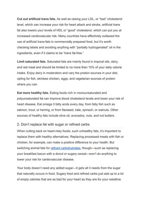 Heart Healthy Diet Tips Pdf