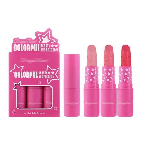 LCSWHBH Beauty Products Piece Lipstick Set Natural Nude Lipstick Smooth Lip Stain Hour Long