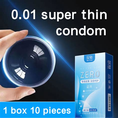 1box 10pcs Ultra Thin Condom For Sex Original Zero Invisible Durex Trust Condoms Super Thin