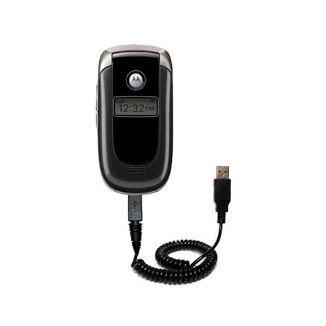 Coiled Power Hot Sync USB Cable Suitable For The Motorola V197 With Both Data And Charge