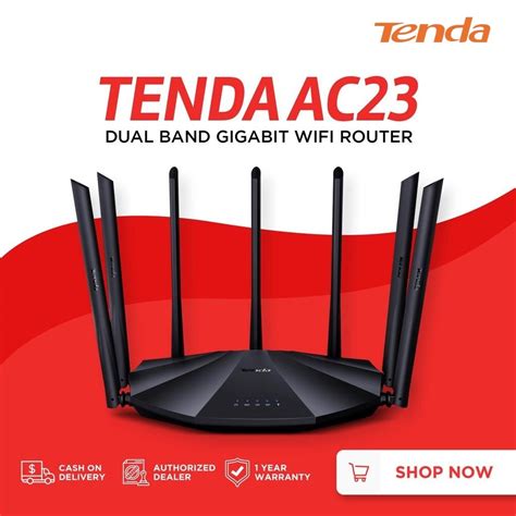 Tenda Ac23 Ac2100 Dual Band Gigabit Wifi Router Infotec Estore