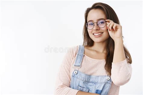 Waist Up Shot Of Worried Cute Female Brunette Feeling Empathy And Shock Open Mouth And Frowning