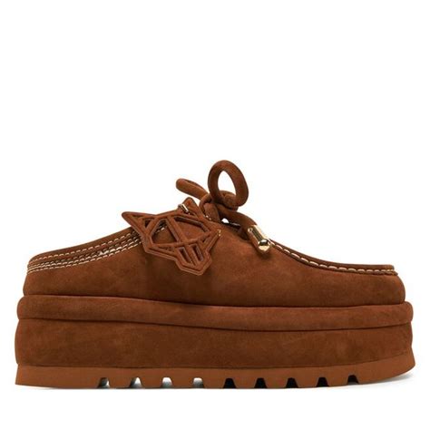 Klapki Naked Wolfe Brązowe klapki Naked Wolfe bez wzorów bez obcasa Za zł