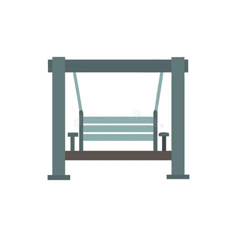 Elegant Porch Swing For Outdoor Comfort Stock Vector Illustration Of