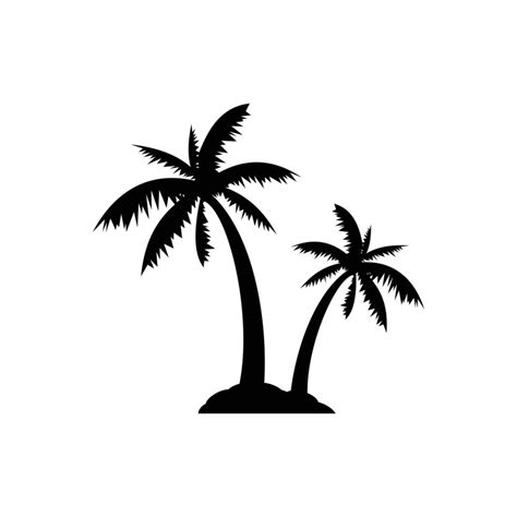 Palm Tree Sign Palm Tree Logo Palm Tree Silhouette Palm Tree Icon