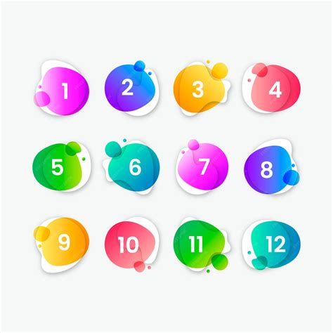 Коллекция абстрактных красочные кнопки | Бесплатно векторы