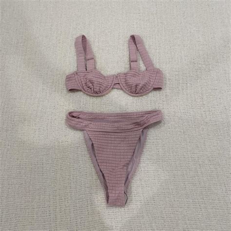 Pacsun Pink Bikini Set Size Xsmall Can Fit Small Depop