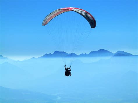 Free Images Wing Dawn Extreme Sport Parachute Paragliding In The