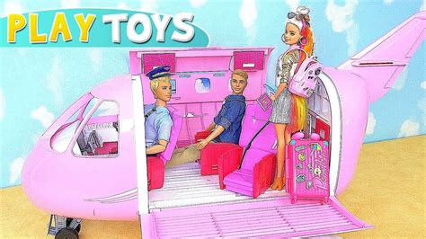 Barbie Is Packing Bags For Vacation Trip With Airplane Play Toys