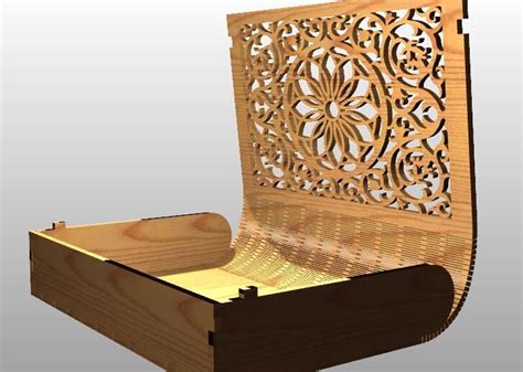 Laser Cut Book Box Svg File Glowforge Box Svg File Box Vector Laser