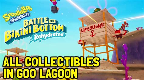 Spongebob Battle For Bikini Bottom Rehydrated All Collectibles In Goo Lagoon Youtube