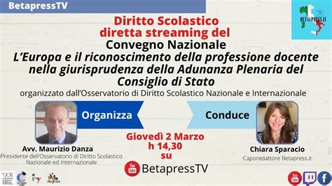 Convegno Nazionale LEuropa E Il Riconoscimento Della Professione