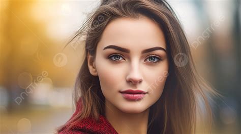 Woman S Beautiful Face As It Appears In The Autumn Background How To