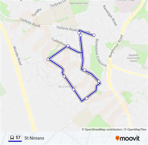 57 Route Schedules Stops And Maps St Ninians Updated
