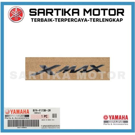 Jual Emblem D Emblem Timbul Logo Yamaha Xmax Ur Mbnm Hitam Original