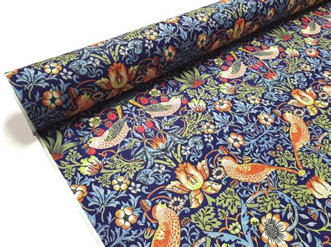 William Morris Upholstery Fabric By The Yard Strawberry Etsy Australia