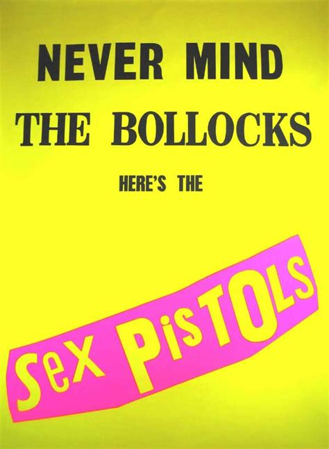 Sex Pistols Massive Uk Never Mind The Bollocks Promo Poster