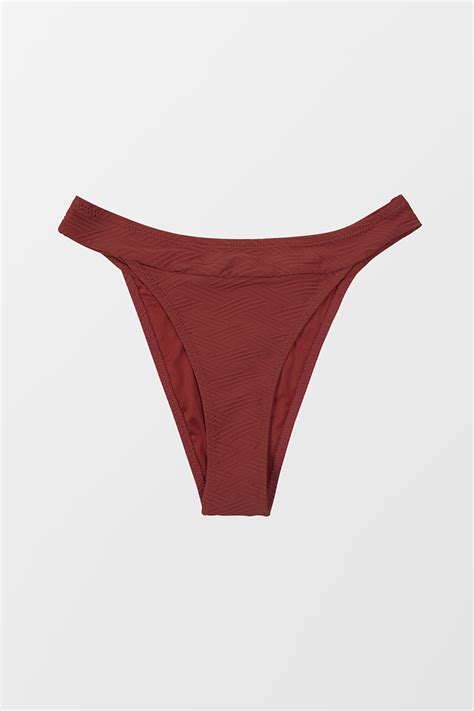 High Cut Mid Waist Cheeky Bikini Bottom