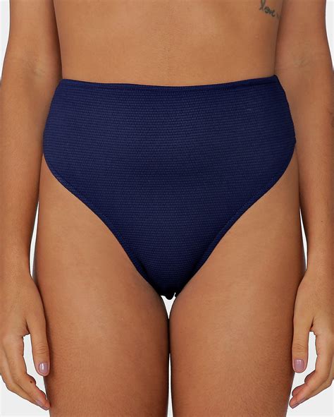 Riachuelo Biqu Ni Calcinha Hot Pant C S Alto Texturizado Azul Escuro Dript By Riachuelo
