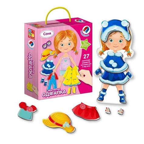 Купити Магнітна гра-одяга "Соня" - VT 3702-07 (12) "Vladi Toys" 72842 в ...