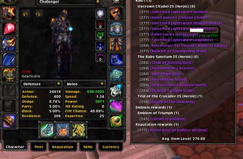 Warmane Icecrown Big Account Bis Chars Pvepvp Epicnpc